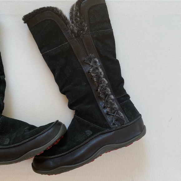 The North Face Black Suede Boot with Zip/Faux Fur - Picture 5 of 7